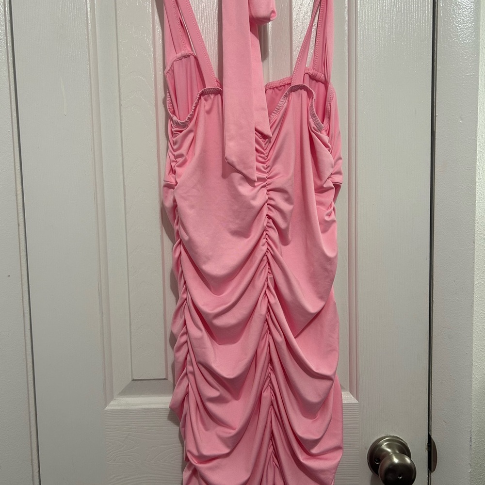 Pink Ruched Dress - Picture 2 of 2